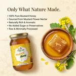 Mustard Honey 500g – 100% Pure Raw Natural Honey (Sarson Shahad) by Go Desi Organic India