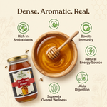 Raw multifloral honey 500g – Unprocessed natural shahad from Go Desi Organic India